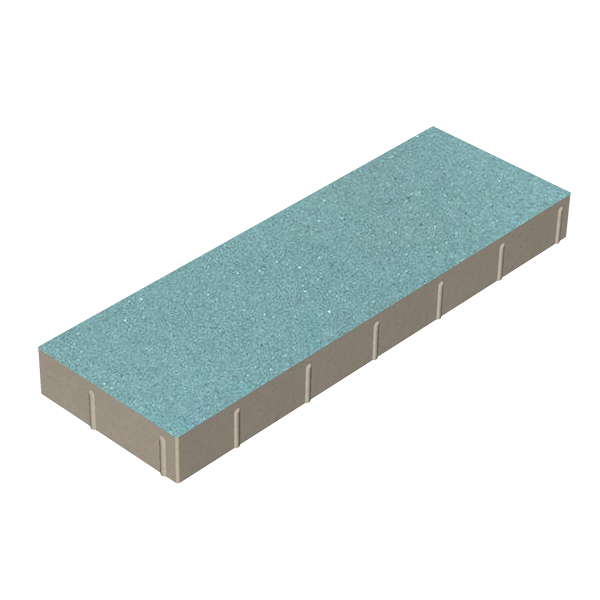 Крупноформатная плита 600х200х80 Зеленый б/ц, ч/п