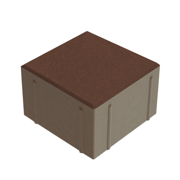 Квадрат 150x150x100 Коричневый с/ц, ч/п