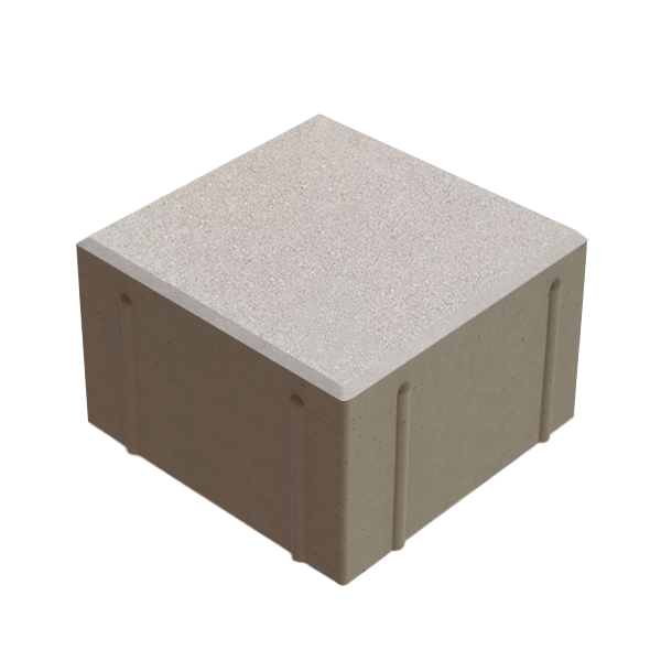 Квадрат 150x150x100 Светло-серый б/ц,  ч/п