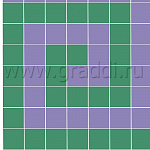 Крупноформатная плита Квадрат 1000х1000х100 Белый, б/ц, ч/п