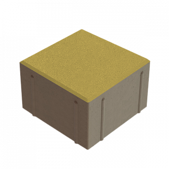 Квадрат 150x150x100  Желтый с/ц, ч/п