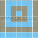 Крупноформатная плита Квадрат 1000х1000х100 Белый, б/ц, ч/п