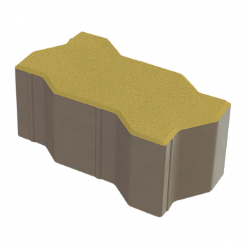Зигзаг (Волна) 222x109,5x100  Желтый с/ц, ч/п