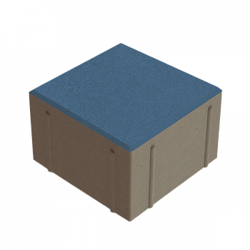 Квадрат 150x150x100  Синий с/ц, ч/п