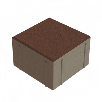 Квадрат 150x150x100 Коричневый с/ц, ч/п