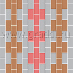 Брусчатка 240х120х60 ГОСТ 17608-91 Красный с/ц, п/п