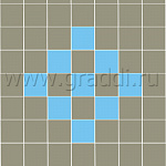 Крупноформатная плита Квадрат 1000х1000х100 Белый, б/ц, ч/п