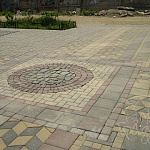 Квадрат (П2-8) 400х400х80  Белый, б/ц, ч/п