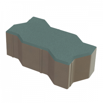 Зигзаг 225х109.5х80  Зеленый с/ц, ч/п