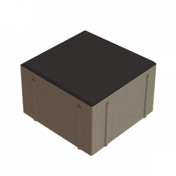 Квадрат 150x150x100 Супер черный с/ц, ч/п