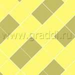 Квадрат (П2-8) 400х400х80  Белый, б/ц, ч/п