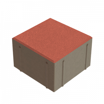 Квадрат 150x150x100  Красный б/ц, ч/п